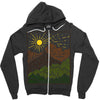 mountain line Zipper Hoodie