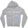 select your monday Zipper Hoodie