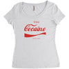 enjoy cocaine funny gray Women's Triblend Scoop T-shirt