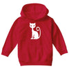 white cat funny Youth Hoodie