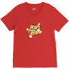 playful foxes V-Neck Tee
