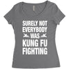 Surely Not Everybody Was Kung Fu Fighting Women's Triblend Scoop T-shirt