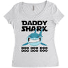 Daddy Shark Doo Doo Doo Women's Triblend Scoop T-shirt