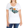 astronaut dog Ladies Curvy T-Shirt
