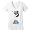 portal cat Women's V-Neck T-Shirt