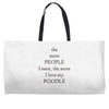 poodle lover Weekender Totes