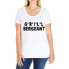 grill sergeant Ladies Curvy T-Shirt