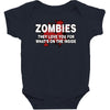 zombies love you, ideal birthday gift or present Baby Bodysuit