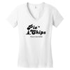 pie and chips   food of the gods Women's V-Neck T-Shirt
