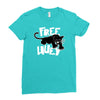 free huey Ladies Fitted T-Shirt