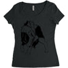 wolf Women's Triblend Scoop T-shirt