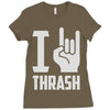 i love thrash Ladies Fitted T-Shirt