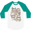 shh, the rat is our patron 3/4 Sleeve Shirt