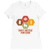 don't settle for less Ladies Fitted T-Shirt
