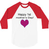 happy mother's day 3/4 Sleeve Shirt