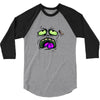 monster face 3/4 Sleeve Shirt