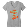 teachers love brains Women's V-Neck T-Shirt