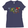 mario vs link Ladies Fitted T-Shirt