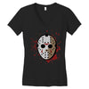 jason voorhees mask Women's V-Neck T-Shirt