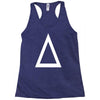 prism a triangle design graphic baseball jersey Racerback Tank