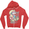 nerd attack Zipper Hoodie