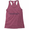 dumb people Racerback Tank