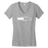 brain loading funny gamer computer geek funny Women's V-Neck T-Shirt