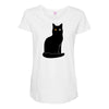 black cat Maternity Scoop Neck T-shirt