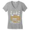 Born October Multitasking Problem Solving Tees Women's V-Neck T-Shirt