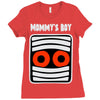 mommy's boy Ladies Fitted T-Shirt