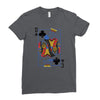 catdog playing card Ladies Fitted T-Shirt