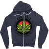 cannabis Zipper Hoodie