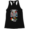 Christmas Skeleton mom and baby maternity Racerback Tank