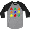 color ful 3/4 Sleeve Shirt