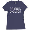 beer o'clock   mens funny Ladies Fitted T-Shirt
