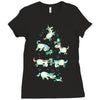 angry unicorns Ladies Fitted T-Shirt