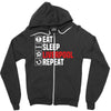 eat sleep liverpool Zipper Hoodie