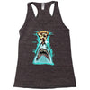 pizza shark graphic Racerback Tank