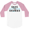 Save The Sharks 3/4 Sleeve Shirt