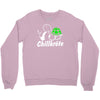 chillkr&ouml;te  fun kult shit bong marihuana joint smoke weed punk gras Crewneck Sweatshirt