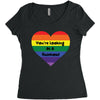 You're Looking At A Rainbow Women's Triblend Scoop T-shirt