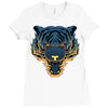 tiger fire Ladies Fitted T-Shirt