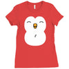 cute penguin Ladies Fitted T-Shirt