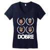 dobre twins dobre brother Women's V-Neck T-Shirt