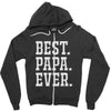 best papa ever Zipper Hoodie