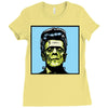 frankenstein pop art Ladies Fitted T-Shirt