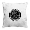 save the planet, kill yourself Throw Pillow