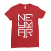 neyma white logo Ladies Fitted T-Shirt