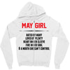 May Girl Hated By Many Zipper Hoodie