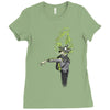 noxious gases may be harmful Ladies Fitted T-Shirt